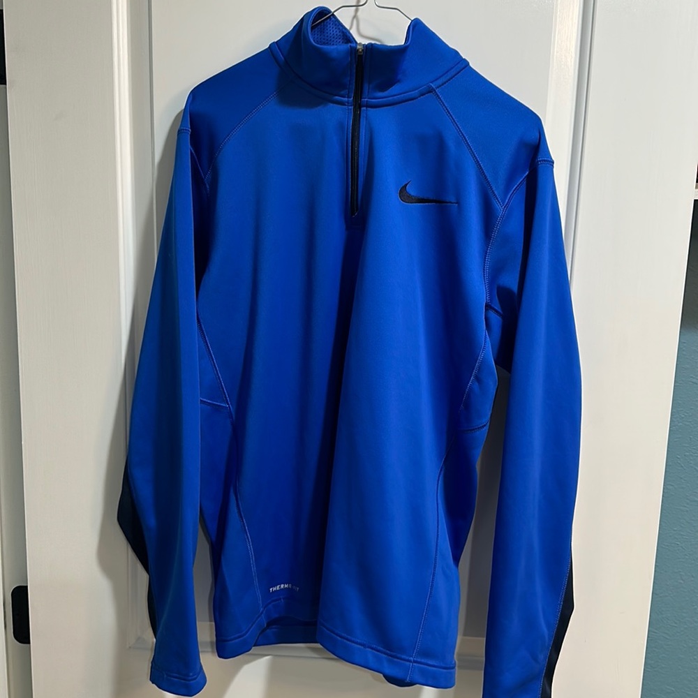 Unisex Nike training thema fit zip long sleeve top 1/4 zip